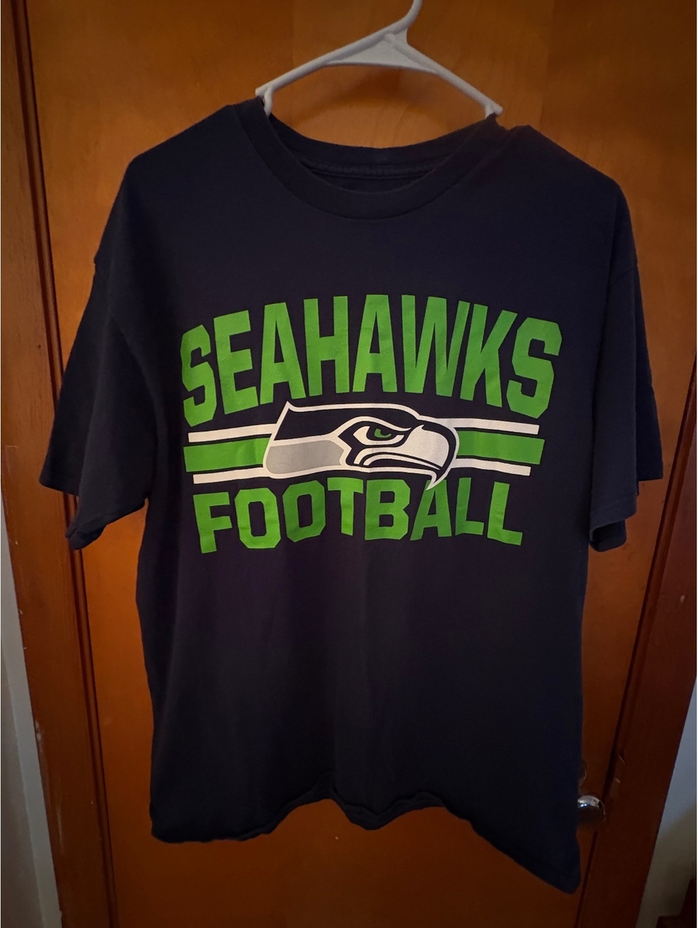 Seattle Seahawks Football T-Shirt Large Made in Honduras